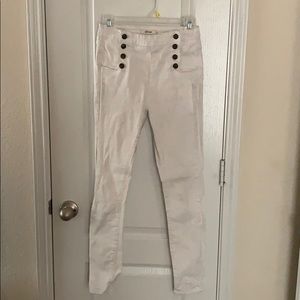 White high  waisted jeans